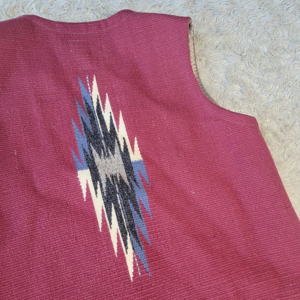 Vintage Ortega’s Chimayo Wool Vest Medium Unisex - Picture 5 of 7